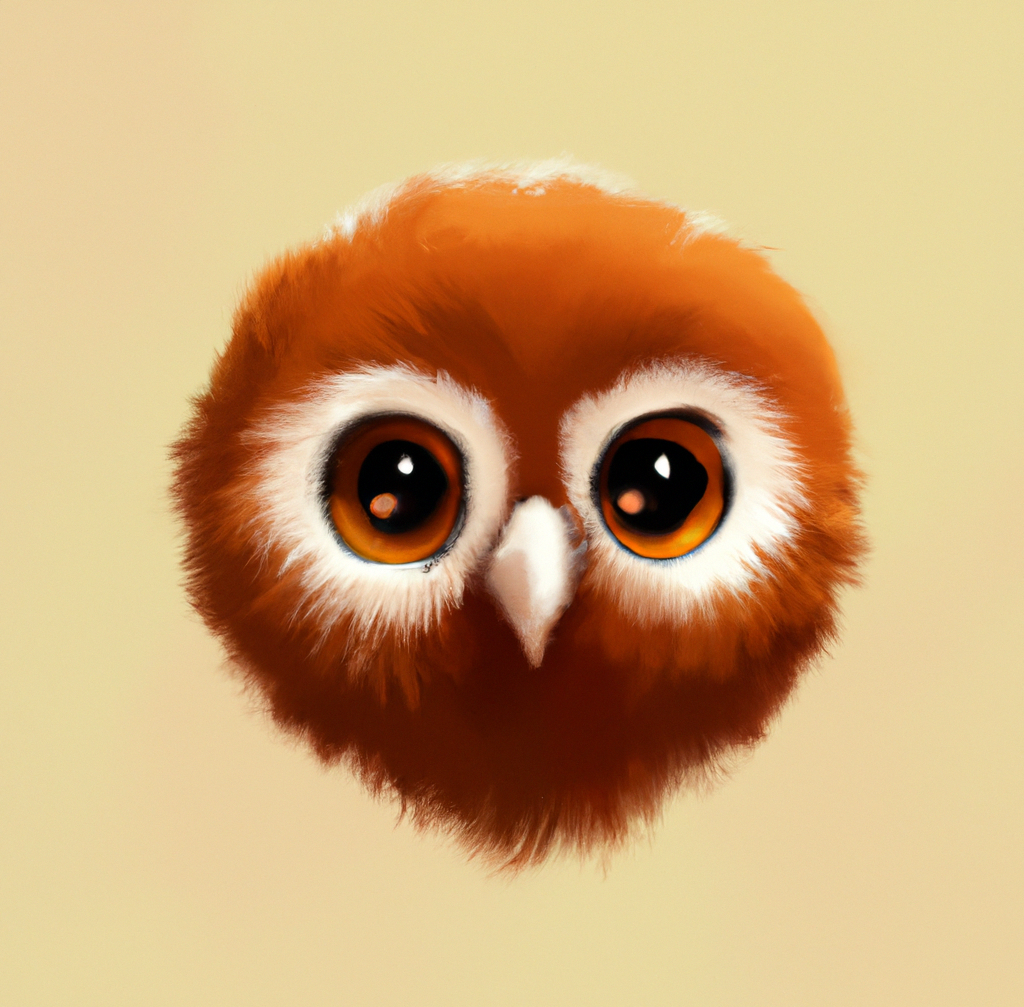 Logo with an owl head